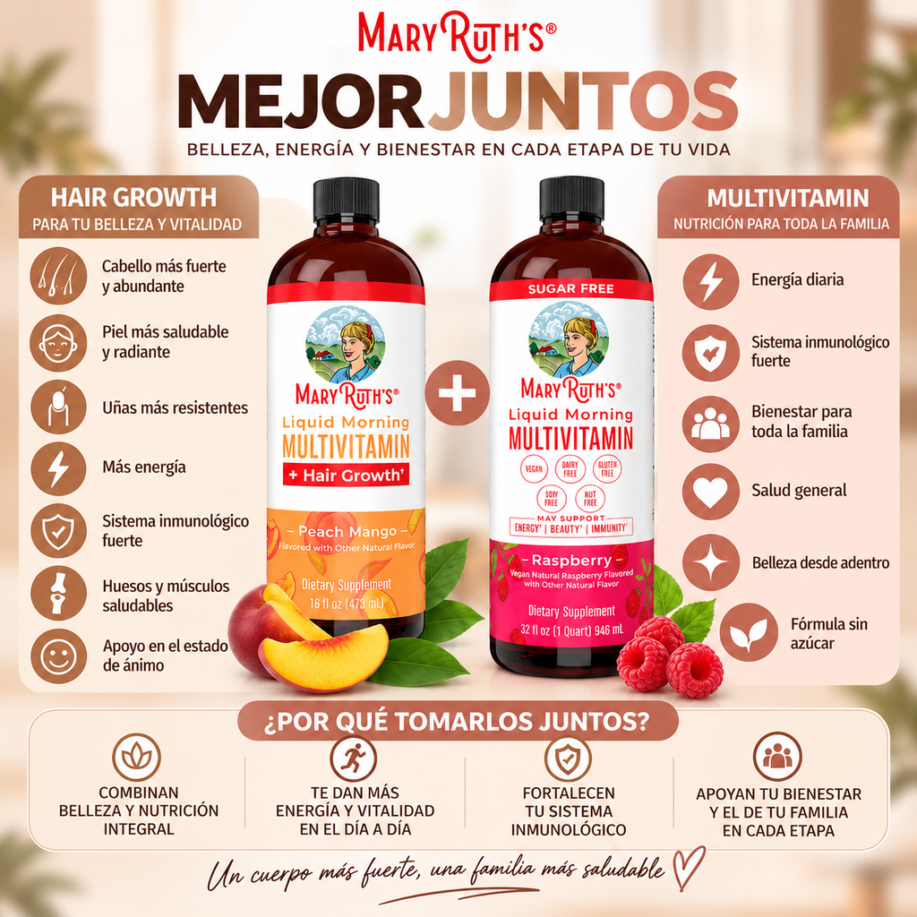 Mary Ruth •Multivitamínicos + Crecimiento del cabello•