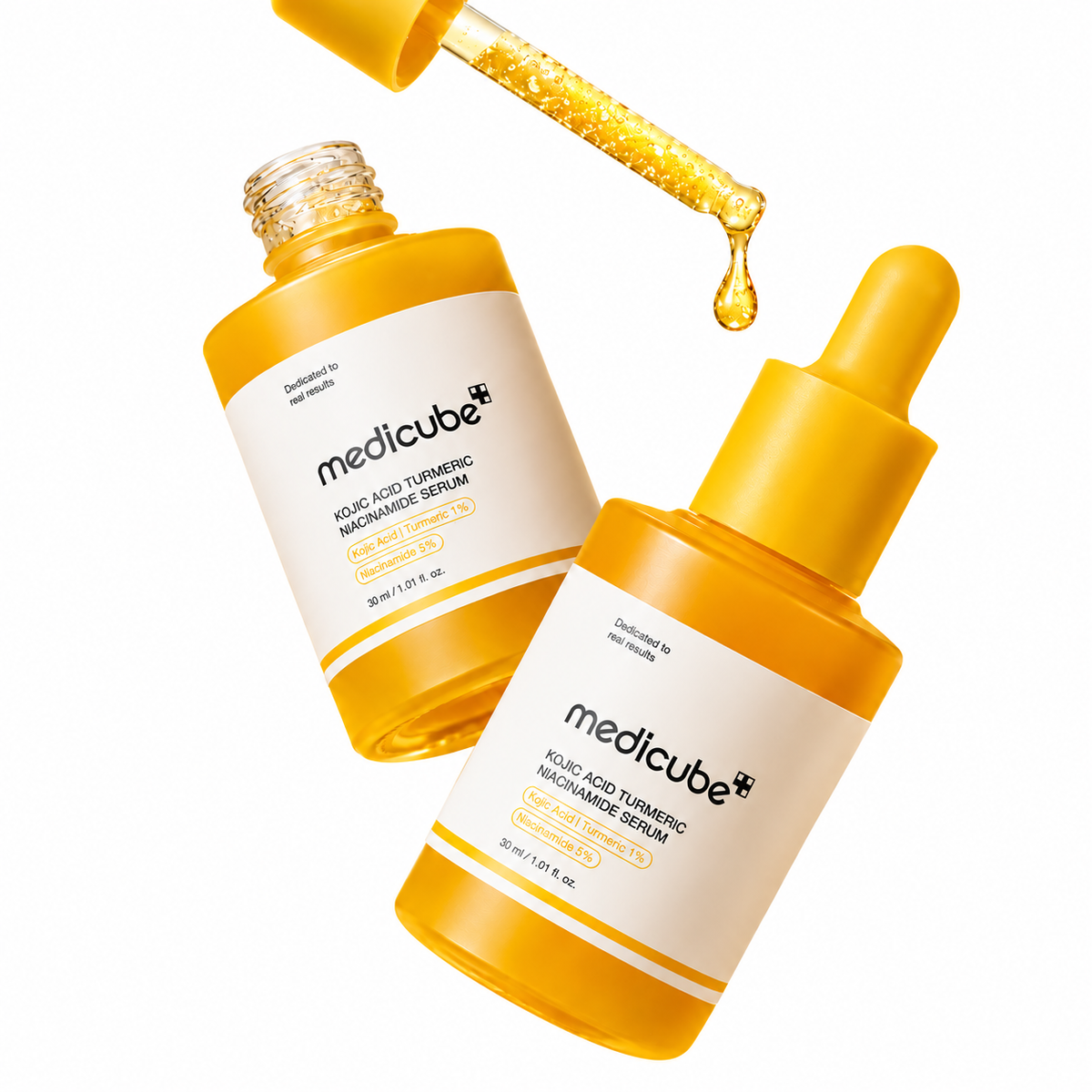 Sérum Medicube •Acido Kojico, cúrcuma, niacinamida• (Tono uniforme e hidratación)